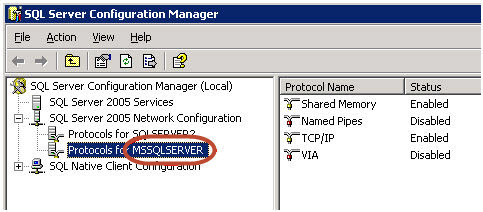 MS SQL Server Instance Name in MS SQL Server 2005-2017